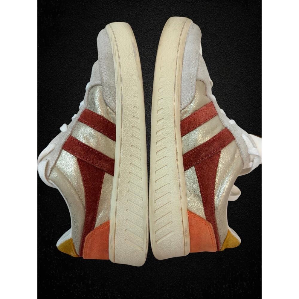 Gola Superslam Blaze CLB334 Women’s Sneakers US 6.5 EU 37.5 White Gold Suede - Picture 7 of 9